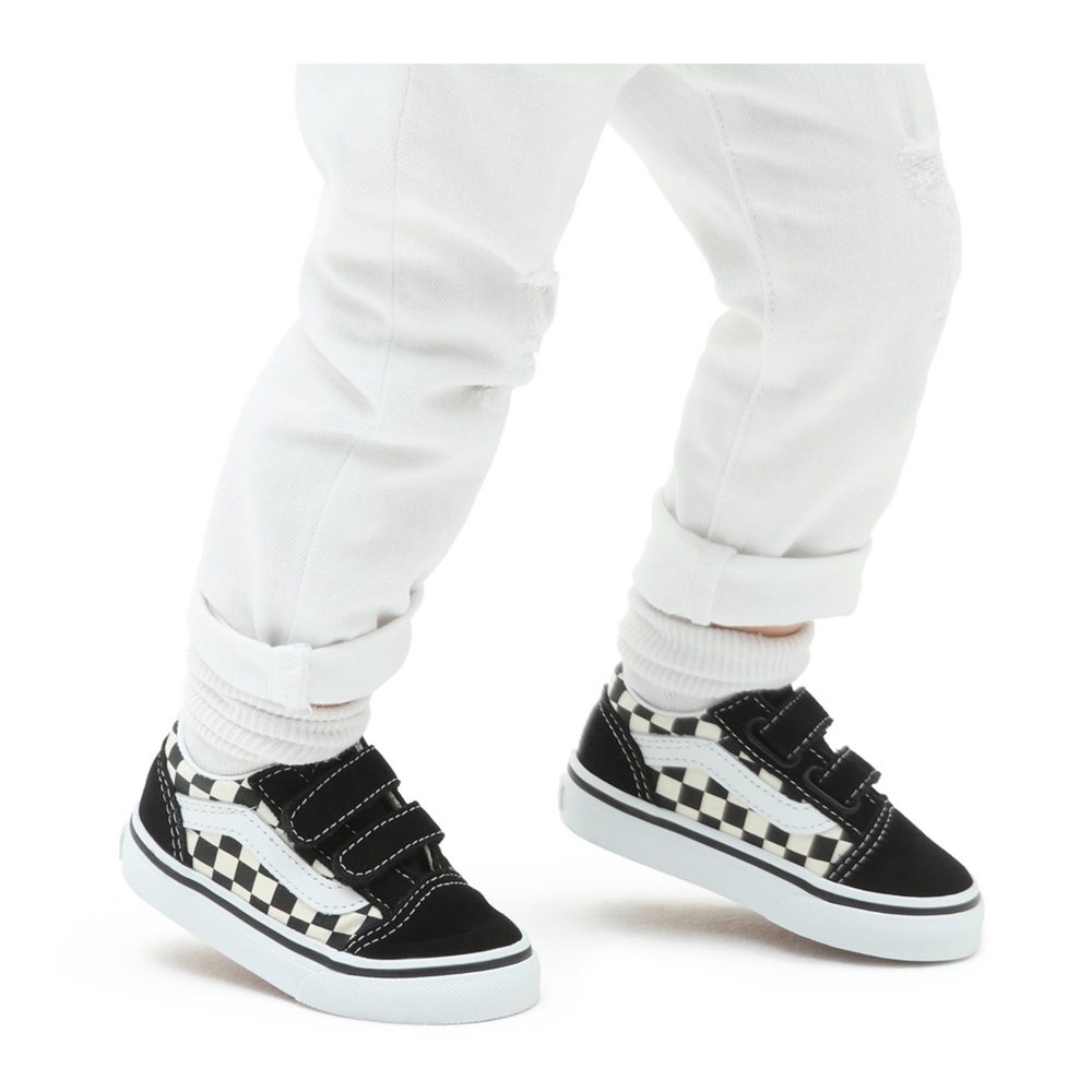 VANS OLD SKOOL V CHECKERBOARD KIDS TD