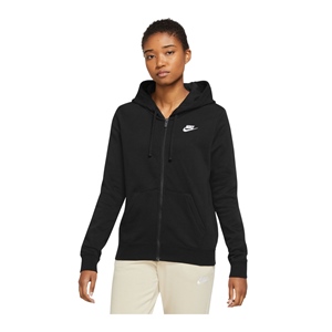 W NIKE NSW CLUB LOGO ZIPHOODY