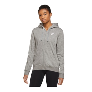 W NIKE NSW CLUB LOGO ZIPHOODY