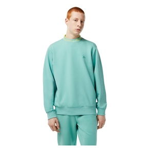 LACOSTE COLLAR LOGO CREWNECK