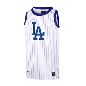 47 LA DODGERS PINSTRIPED MESH TANK