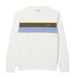 LACOSTE COLOR BLOCK CREWNECK